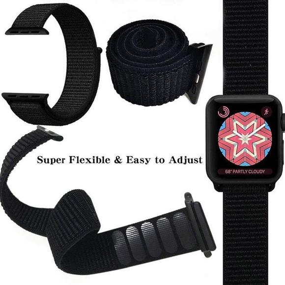 NEW WHITE Strap Loop Band FOR Apple Watch - Picture 3 of 6